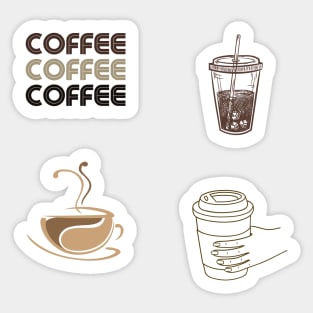 Coffee Variety Sticker Pack Sticker